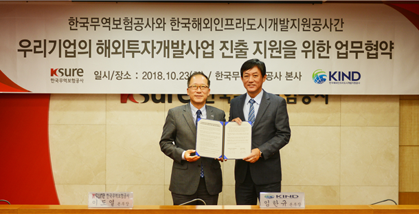 KIND – 무보, 우리 기업 해외투자개발사업 진출 지원 업무협약 체결 