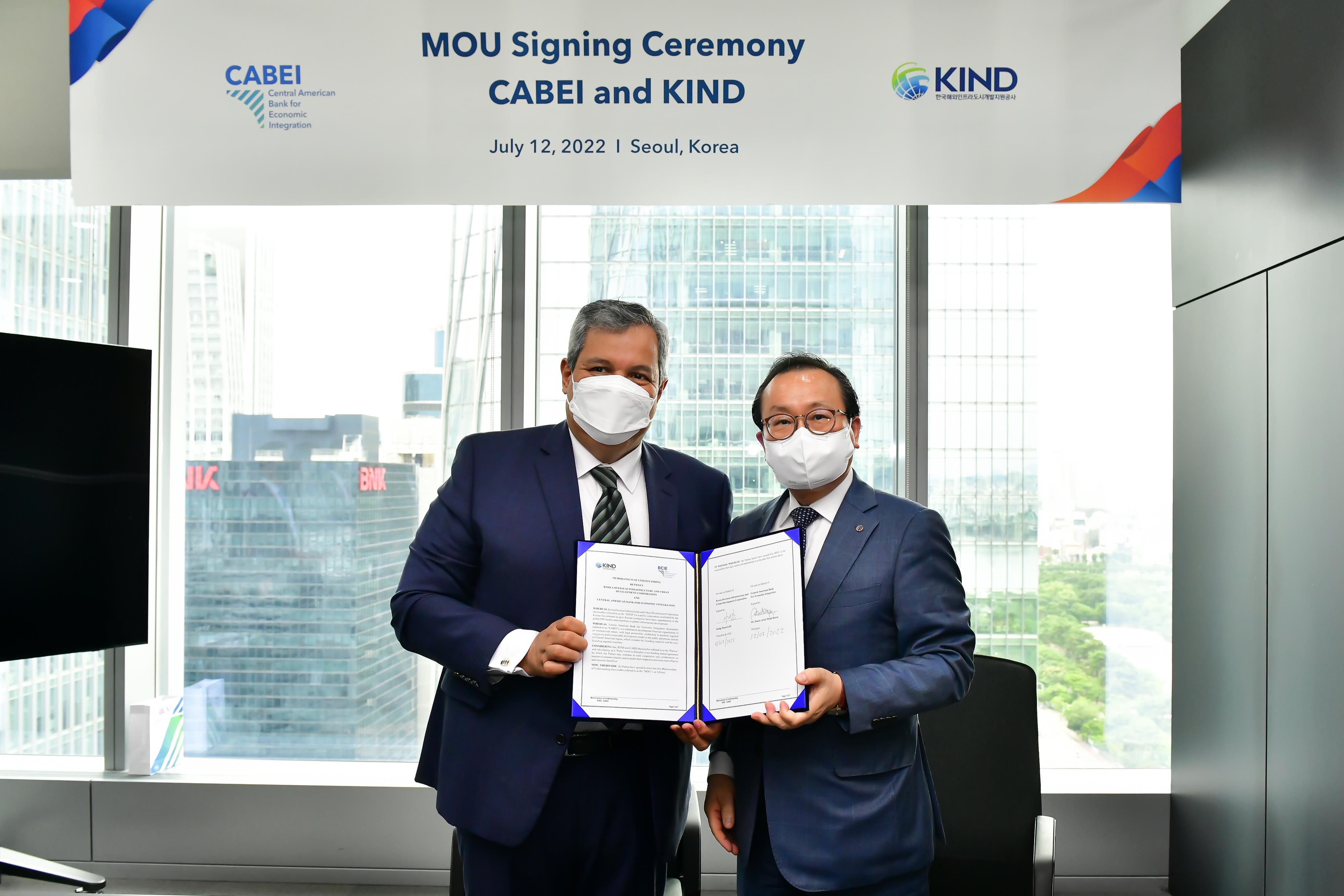 KIND signed an MOU with CABEI